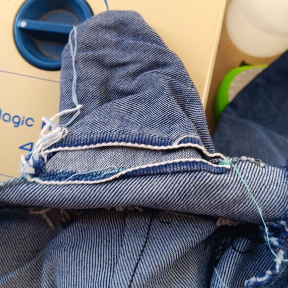 24x25 Vintage 1970's High-Waisted Blue Denim Jeans Pykettes Stretch Hippie - Picture 7 of 9